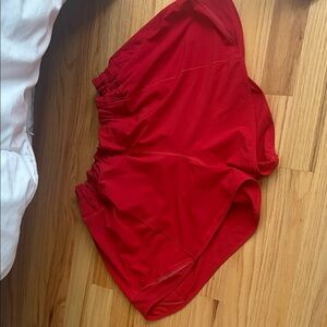 lululemon athletica Red Athletic Shorts